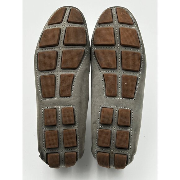 Mercanti Fiorentini Loafers‎ Womens 6 Gray Nubuck Leather Horsebit Moccasins - Picture 8 of 8